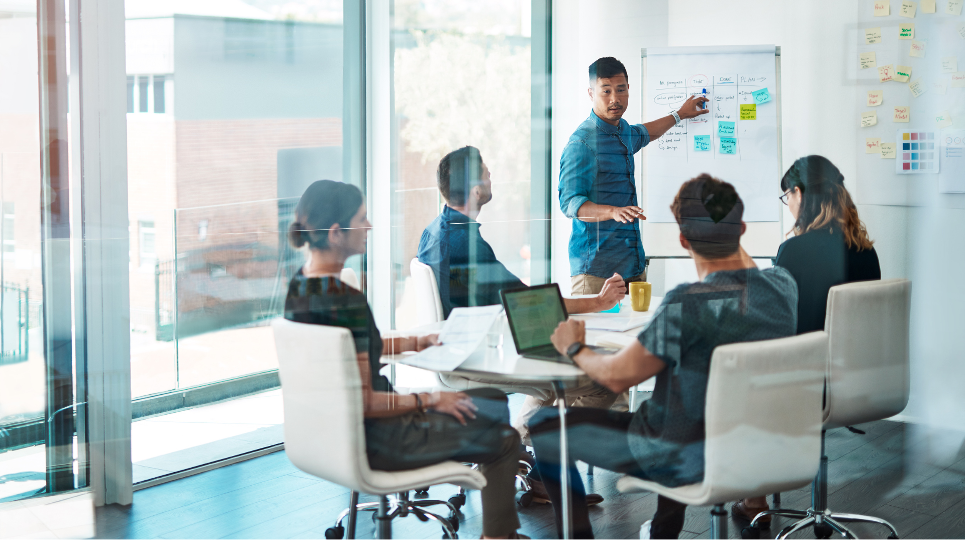 MSP sales team meeting to review pipeline and plan next actions.